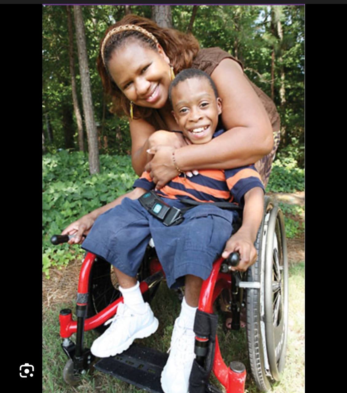 Child receiving care