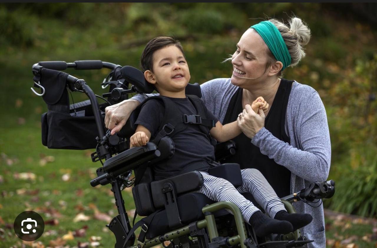 Child receiving care