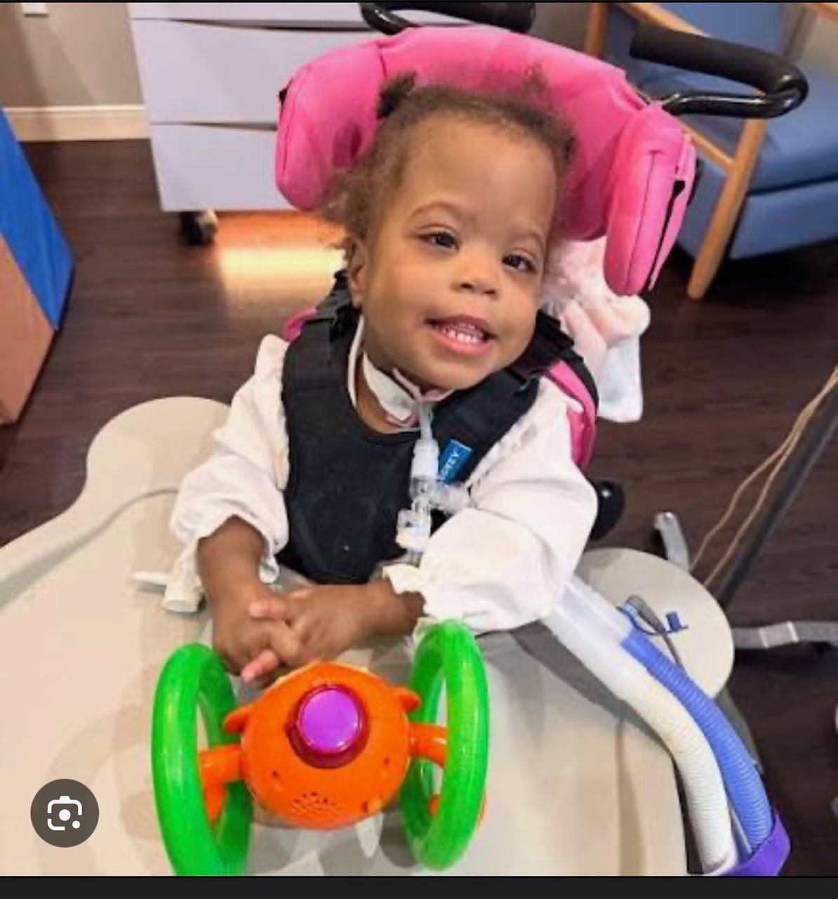 Child receiving care